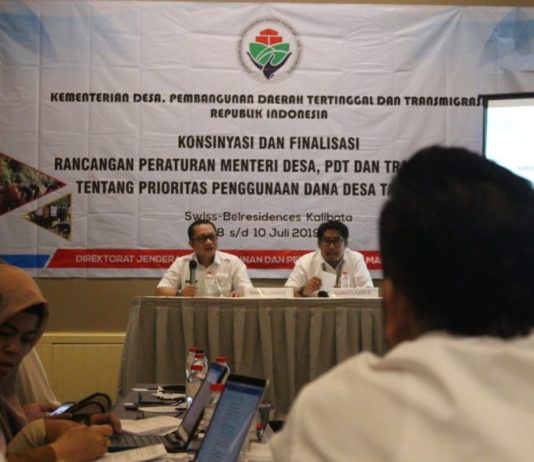 Rancangan Permendes Prioritas Dana Desa Tahun 2020 Dikebut